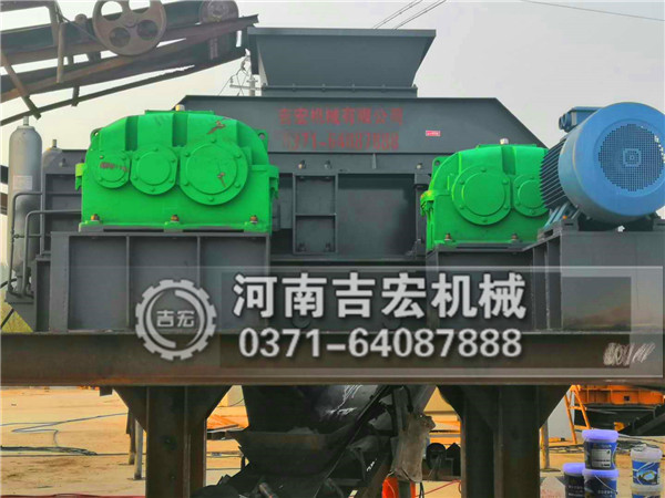 機(jī)制沙對(duì)輥粉碎機(jī)工程案例現(xiàn)場